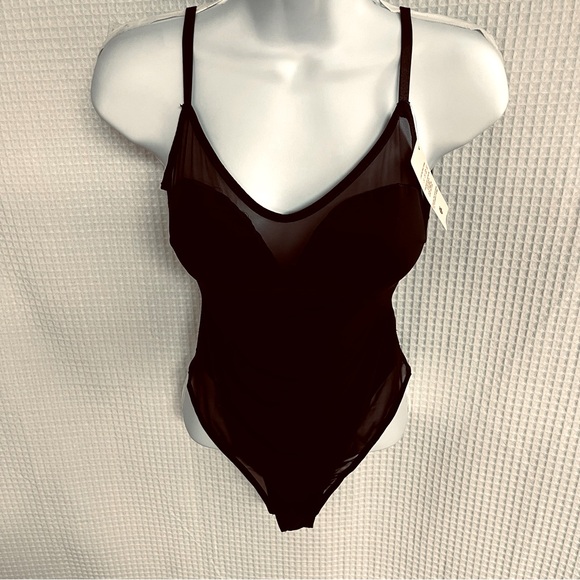 Popilush ladies sheer mesh shapewear slip thong bodysuit size small (NWT) - Picture 8 of 11